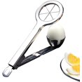 thumbnail image 1 of Cortador de huevos para huevos duros,Cortador de huevos cocidos,Cortador de huevos para huevos duros,Cortador de huevos de alambre de acero inoxidable,Apto para lavavajillas-2 unidades ER, 1 of 7