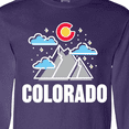 thumbnail image 4 of Inktastic Colorado Mountains and Clouds Long Sleeve T-Shirt, 4 of 5