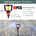 thumbnail image 1 of 5-100PCS 180 Degree Rotating Nozzle Refraction Watering Sprinklers Garden Irrigation Lawn Sprayed Fittings 4/7mm Hose He Qiyong unisex, 1 of 2