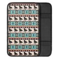 thumbnail image 2 of Renewold Auto Center Console Pad Universal Automotive Comfortable Armrest Cushion Cover Softness Car Accessories Decor, Southwest American Tribal Horse Blue, 2 of 6