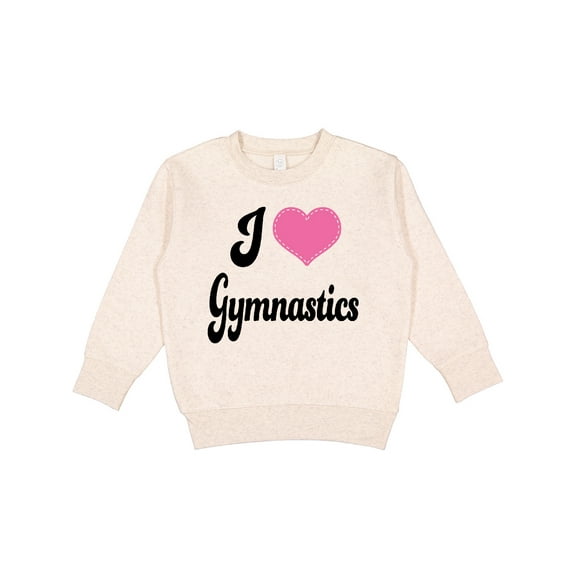 Inktastic I Love Gymnastics Toddler Sweatshirt