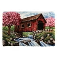 thumbnail image 2 of Covered Bridge Autumn | Rug Making Latch Hooking Kit, 2 of 9