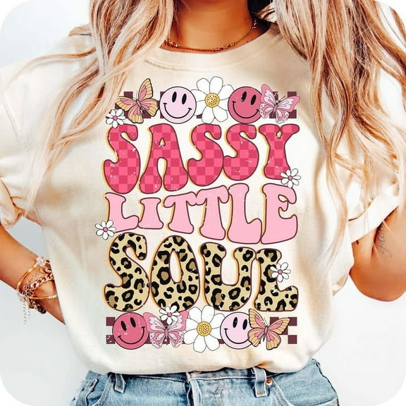 Sassy Little Soul T-Shirt, Sassy Shirt Design, Little Soul Sublimation Tee, Girls Shirt Design, Girl Sublimation Tee, Toddler Graphic Shirt
