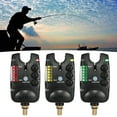 thumbnail image 1 of 3Pcs Electronics Fishing Alarm LED Indicator Lighting Alarm Water Resistant Sounds Fishing Bite Alarm Daytime Night Fishing, 1 of 7