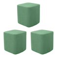 thumbnail image 1 of Ruiboury 1/2/3 Square Foot Rest Ottoman Covers Beautiful and Functional Footstool Slipcover Green 3PCS, 1 of 1