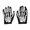 A, variant on Adult Unisex Vampire Printed Halloween Gloves, Stretch Polyester All Size Hand Accessories For Indoor Outdoor Carnival Trick Or Treat Party Stage Wear