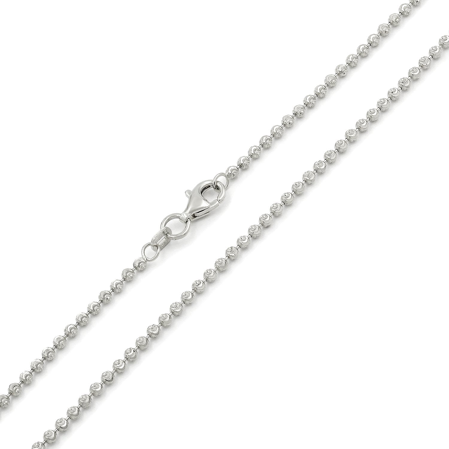 3mm Ball Bead Moon Cut Chain Giorgio Bergamo FREE Microfiber Cloth 925 Italian Sterling Silver 2mm Rose Gold Plated Solid Necklace 16-36 3mm Ball Bead Moon Cut Chain Giorgio Bergamo FREE Microfiber Cloth 925 Italian Sterling Silver 2mm Rose Gold Plated Solid Necklace 16-36