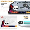 thumbnail image 6 of Case for iPhone 11 Case Military Grade Drop Case with Kickstand Metel Ring Magnetic Holder Shockproof Protective for iPhone 11 Phone Case (Blue), 6 of 10