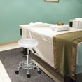 thumbnail image 2 of Round Stool with Lines Rotation Bar Stool, White, 2 of 12