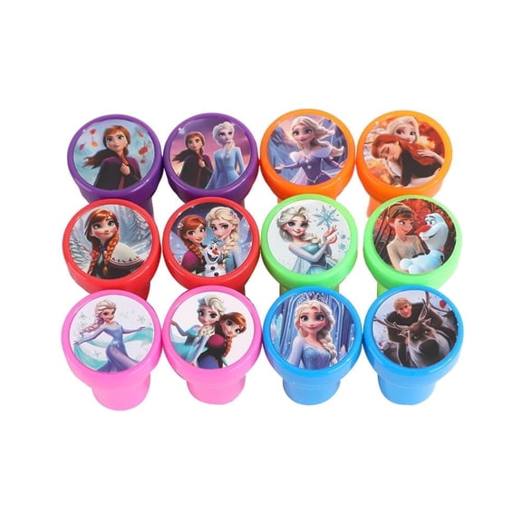 12 Pcs Cartoon Themed Stampers, Birthday Party Supplies, Goody Bag Treat Bag Stuff for Birthday Party Gifts