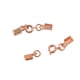 thumbnail image 5 of 12 piezas de cierres de resorte de engarce de 4 mm para joyería, ideales para hacer collares y manualidades. Oro rosa, 5 of 6