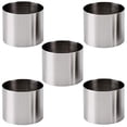 thumbnail image 2 of Goeielewe 5Pcs Round Cake Rings Mold, 2-Inch Mini Cake & Pastry Ring, Stainless Steel Mousse Dessert Rings Set Cake Cookie Biscuit Cutter Muffin Baking Molds, 2 of 4