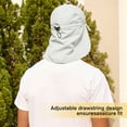 thumbnail image 4 of American Trends Mens Sun Hat with Neck Flap UV Protection Waterproof Fishing Hat Portable Safari Hat Light Grey, 4 of 7