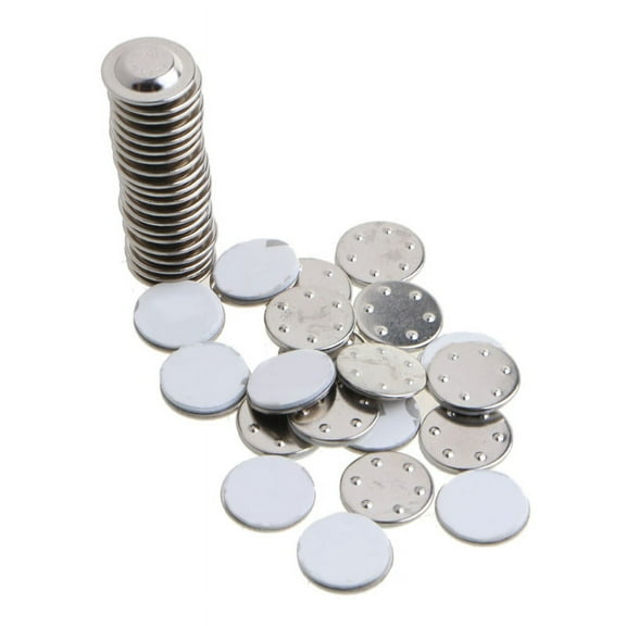 TRINGKY 20 Pieces Magnetic Name Badge Round Adhesive Name Tag Holder for Name and Badge