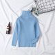 thumbnail image 4 of Jersey infantil de algodón con cuello alto de invierno y color caramelo., 4 of 5