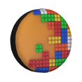 thumbnail image 1 of Vsdgher Blocs de Construction Colorés pour Pneu de Rechange, Protecteur de Roue de Pneu Adapté pour Camion, Remorque, RV, SUV, Campeur et la Plupart des Véhicules-17 Pouces, 1 of 6
