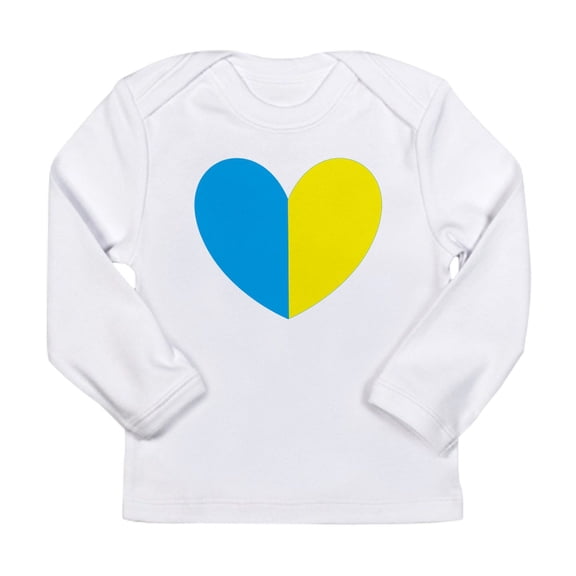 CafePress - I Stand With Ukraine Heart Long Sleeve T Shirt - Long Sleeve Infant T-Shirt