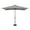 Cast Silver, variant on Simply Shade Catalina 120" Octagon Push Button Tilt Umbrella - Black/Cast Silver