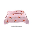 thumbnail image 2 of S Lightweight Summer Blanket Featuring A Rabbit and Carrot Design Machine Washable Can Be Folded for Easy Travel and Storage In Mild Weather for Beds and Sofas, 2 of 6