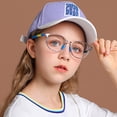 thumbnail image 5 of Gafas para niños, gafas anti luz azul para hombres y mujeres, gafas planas TR90 para estudiantes, montura redonda, 5 of 5