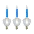 thumbnail image 5 of Paquete de 3 Bombillas de Burbuja con Brillantina Azul C7/E12, 5 of 5
