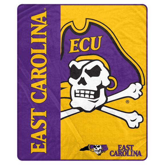NCAA East Carolina Pirates 50x60 Inch Ultra Soft Tailgate Throw