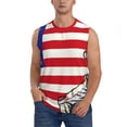 thumbnail image 1 of Balery American Astronaut Runs Forward Camisetas sin mangas para hombre, absorbe la humedad y protege contra el mal olor.-3X-Large, 1 of 7