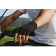 thumbnail image 4 of Daniel Smart Men’s Leather Gloves – Fingerless Motorcycle Gloves with Gel Palm, Mesh & Synthetic Leather for Maximum Airflow, 4 of 7