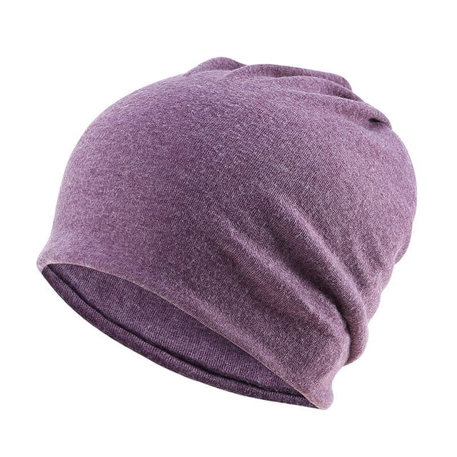 Gorro de color liso, tipo jersey, para otoño e invierno, con placa ligera y cálida de terciopelo, para hombre y mujer, versión coreana