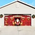 thumbnail image 3 of Christmas Polar Believe Garage Door Decoration 34x26x3cm Vintage Believe Train Garage Door Banner Cover Polar Santa Garage Backdrop for Xmas Eve Holiday Outdoor Wall Decor, 3 of 5