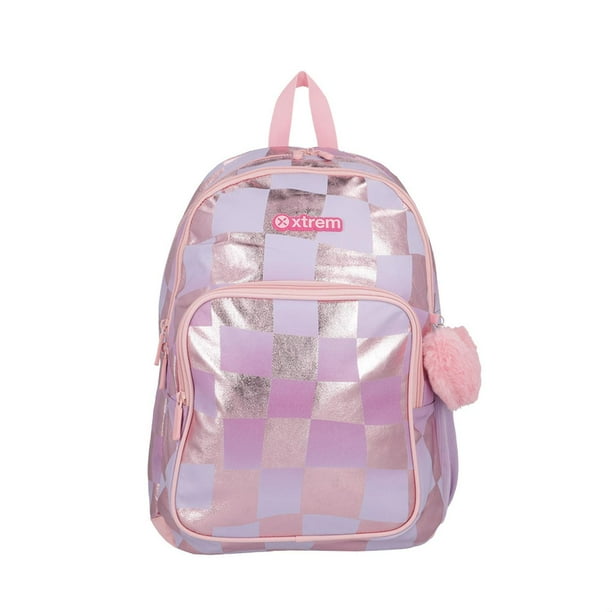 MOCHILA XTREM HOPPER 4XT LILAC CHECKS Bodega Aurrera en linea