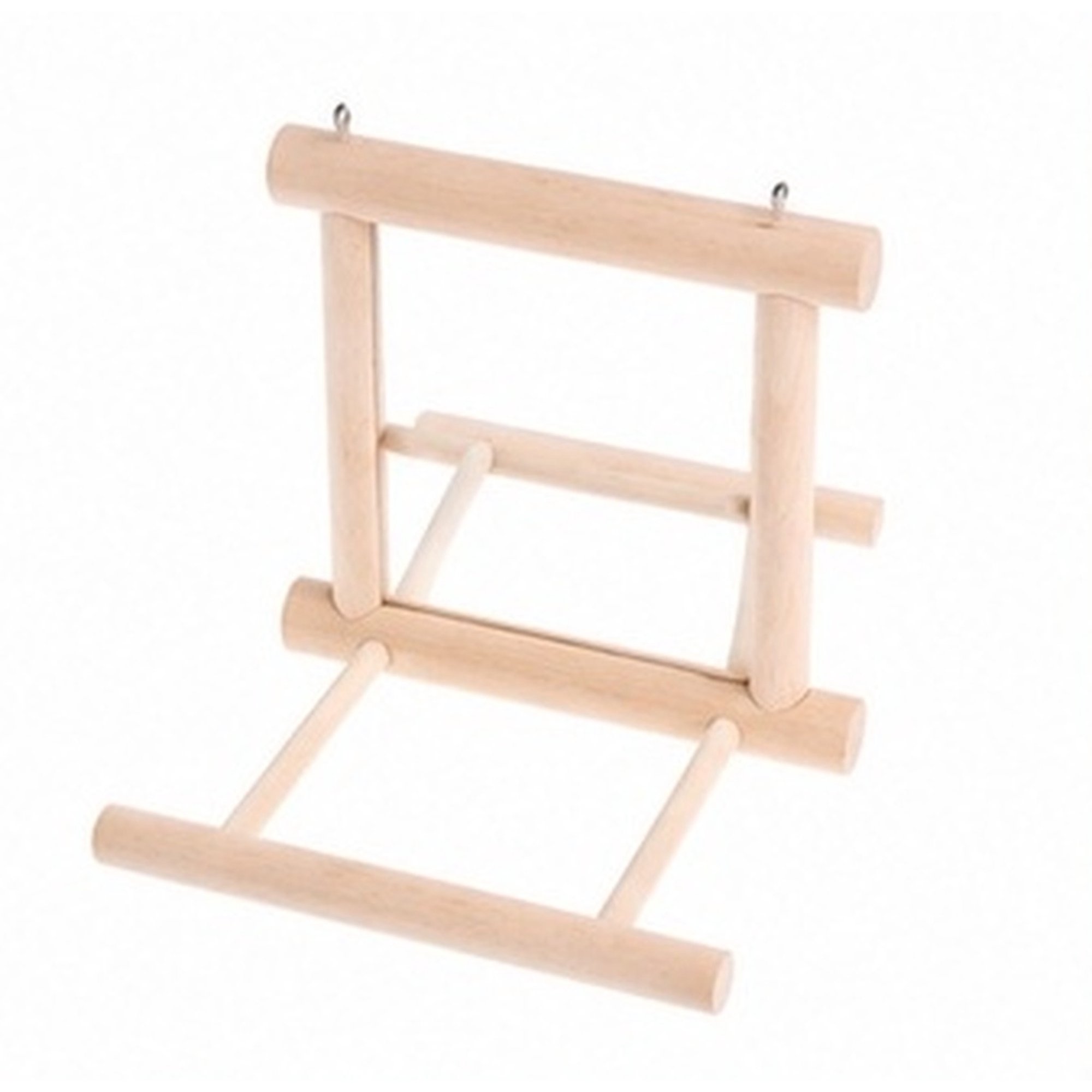 HEANUJJ 2pcs Wood Parrot Stand Bar Creative Bird Cage Accessory for Cockatiels