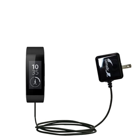 Gomadic Intelligent Compact AC Home Wall Charger suitable for the Sony SWR10 / SWR30 - High output power with a convenient, foldable plug design - Use