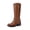 LIGHT BROWN, variant on DREAM PAIRS Women's Knee High Boots Square Toe Tall Boots Pull-On Western Stitching Block Heel Fashion Boots