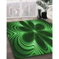 thumbnail image 3 of Ahgly Company Machine Washable Indoor Rectangle Transitional Deep Emerald Green Area Rugs, 7' x 9', 3 of 7