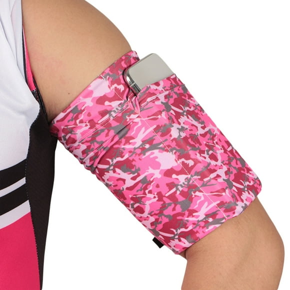 Mobile Phone Arm Strap Polyester Material Elastic Close Fitting Water Resistant Touchscreen Compatible for Running Outdoor Climbing