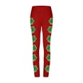 thumbnail image 5 of American Flag Clover Print High Rise Leggings for Women Stretchy Trousers Athletic Slim Fit Bottoms Festive Performance Sportswear, 5 of 6