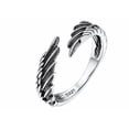 thumbnail image 2 of 2 Anillo De Alas De Ángel Demonio Plata 925 P/ Mujer Hombre Xtellar plateado, 2 of 4