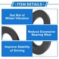 thumbnail image 4 of Unique Bargains 4 Pcs Car Wheel Hub Centric Rings Black Polycarbonate Wheels Center Shaft Shock Absorbing Hubrings OD 100.1mm to ID 58.6mm, 4 of 7
