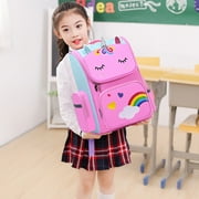Gmdisc School Backpack Girls School Bag, Lightweight Kids Backpack Durable Fashion Bookbag, Pink