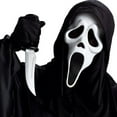 thumbnail image 3 of Adult  Ghost Face Plastic Mask Halloween Costume Accessory, 3 of 3
