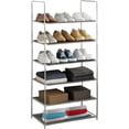 thumbnail image 1 of Rack Multifuncional De 6 Niveles Zapatera Closet Plegable para Calzado Y Prendas De Vestir Estante Organizador Ajustable Armario Multiusos Mueble Rack Apilable Recamara (Gris), 1 of 6