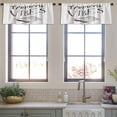 thumbnail image 4 of LALILO Kitchen Curtain Valance Positive Quote And Marine Rod Pocket Window Curtain 52"x 18" Set of 2, 4 of 7