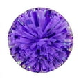 thumbnail image 1 of Nvzi 2 pompones metálicos para animadoras, para equipos de animación de fútbol, baloncesto, deportes, baile, fiestas, pompones de plástico para animadoras (morado), 1 of 2