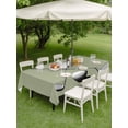 thumbnail image 5 of 52x70 Inch Outdoor Tablecloth with Umbrella Hole Zipper Rectangle Golf Ball Club Rectangular Tablecloths Outside Waterproof Sports Abstract Vintage Green Patio Table Cloth Cover for Picnic Party, 5 of 8