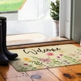 thumbnail image 5 of Spring Summer Door Mat,Flower Floral Butterfly Indoor Outdoor Non-Slip Doormat,Entryway Front Porch Farmhouse Spring Welcome Door Mat Colorful for Entrance Decor,30" x 17", 5 of 6