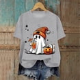 thumbnail image 2 of Akiihool Womens Fall Shirts Womens Oversized Tshirt Flower Graphic Tees Nashville Music Short Sleeve Shirts Summer Casual Loose Beach Tops Grey,XL, 2 of 4