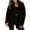 Black, variant on Women's Fashionable Solid-Color Lapel Mid-Length Plush Coat for Fall and Winter, Warm and Elegant, Winter Clothes for Women,White,S