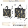 thumbnail image 2 of FORMRS Womens Corduroy Tote Bag Crossbody Shoulder Handbag with Pocket, Peacock Feathers Pattern, 2 of 7