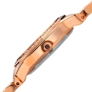 Womens Water-Resistant Dazzling Diamond Rose-Tone Bracelet Watch